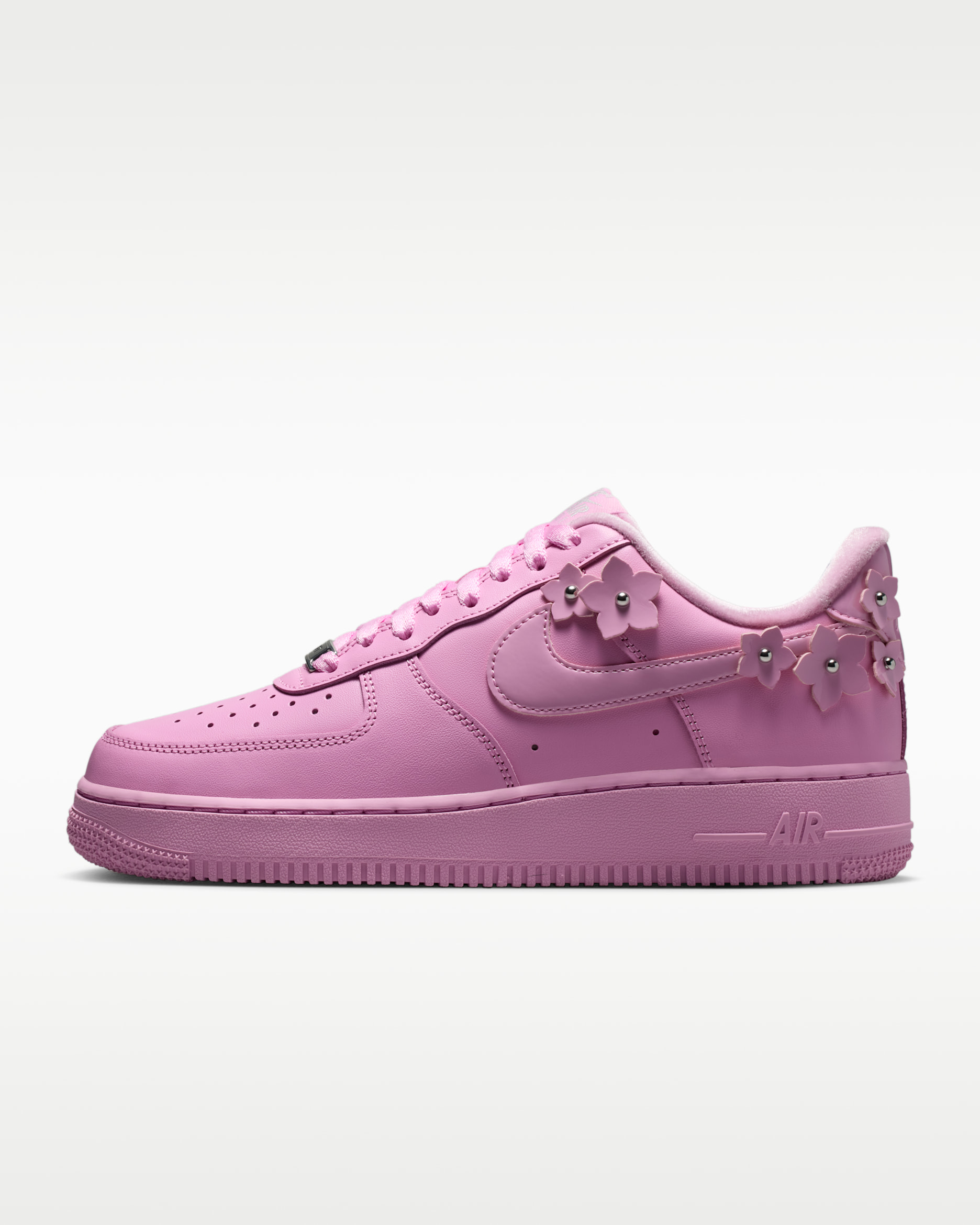 Nike Air Force 1 '07 'Florette' Women's Shoes - Pink Rise/Pink Foam/Metallic Silver/Pink Rise