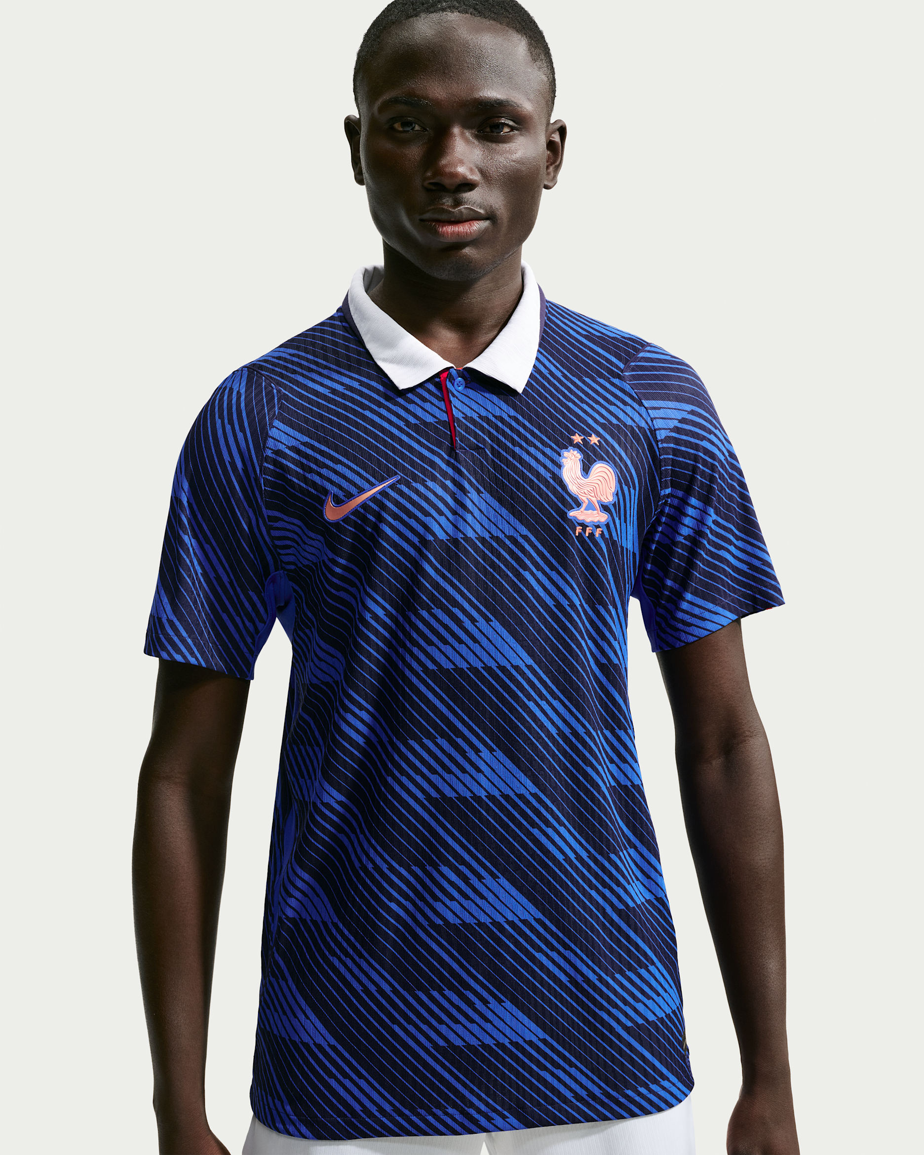 France National Team 2026 Match Home Men's Nike Aero-FIT Football Shirt - Game Royal/Blackened Blue/White/Metallic Copper