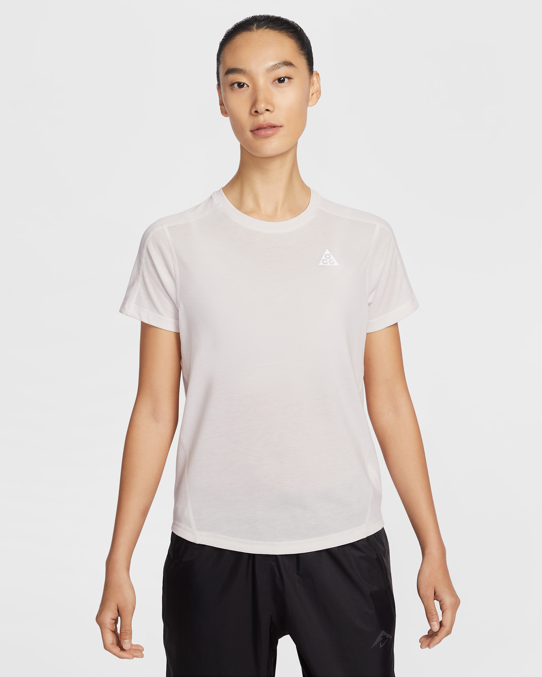 Nike ACG Women's Dri-FIT Short-Sleeve Trail Running Top - Phantom/Summit White