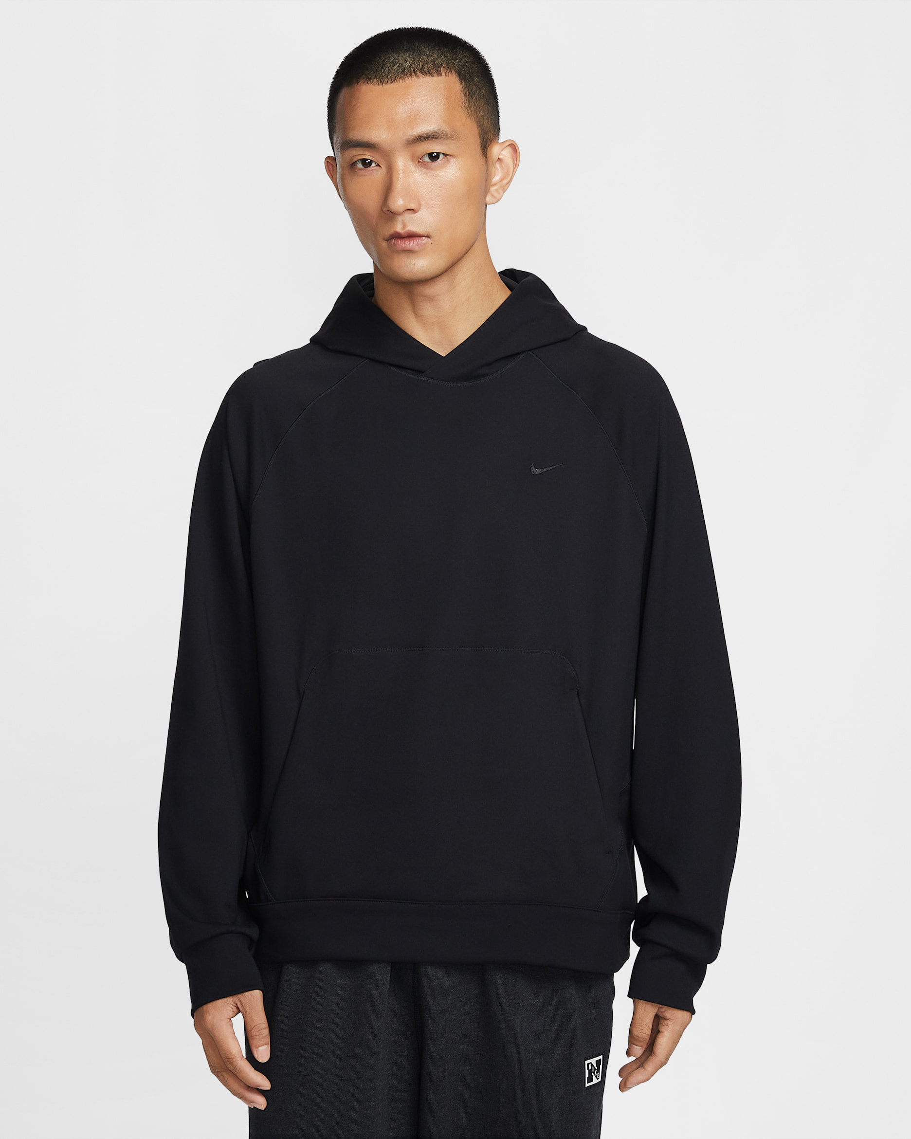 Nike Primary NanoKnit Men's Dri-FIT UV Protection Pullover Performance Hoodie - Black/Black