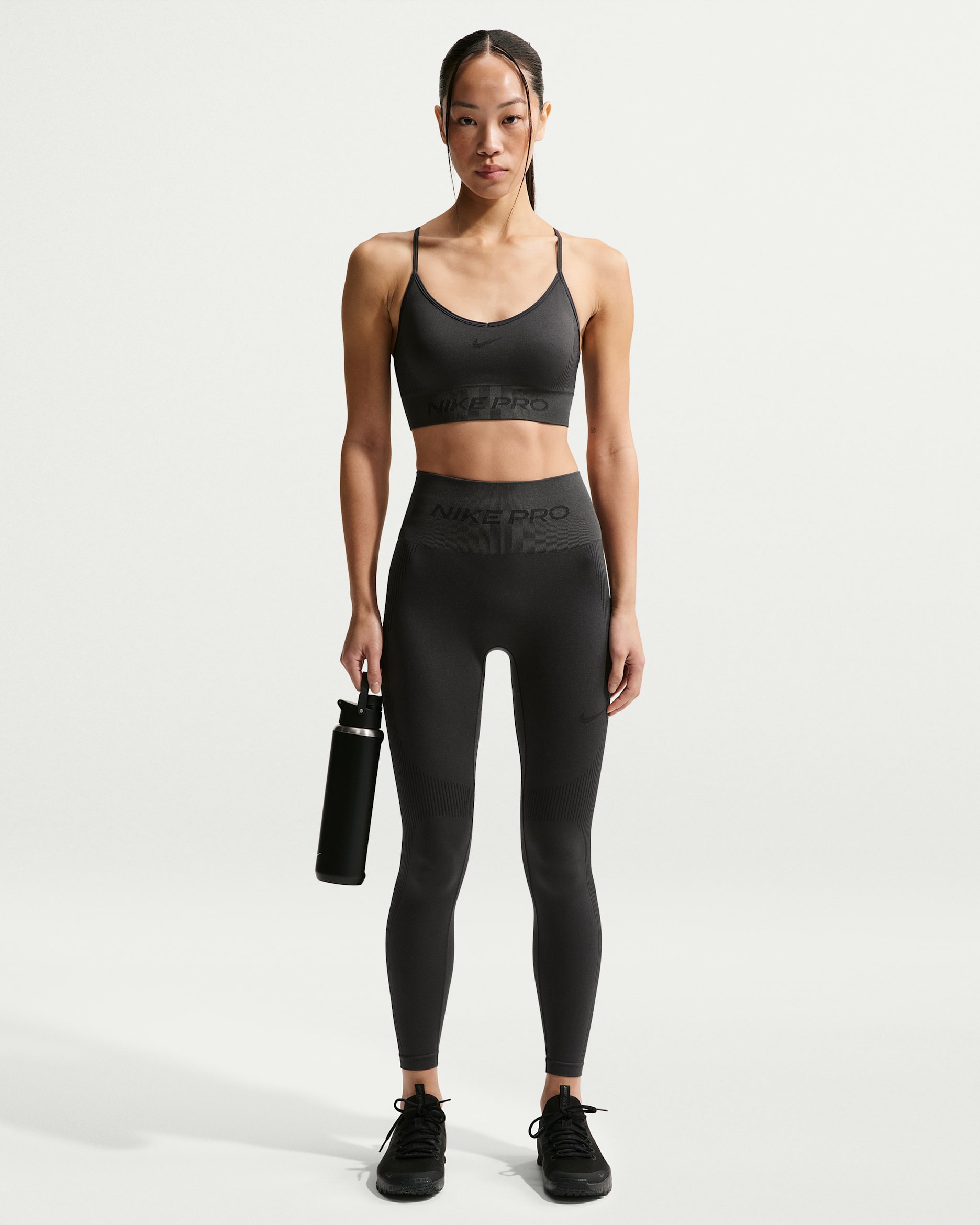 Nike Pro Seamless Women's High-Waisted 7/8 Leggings - Dark Smoke Grey