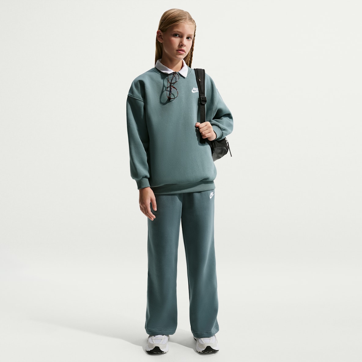 Nike Sportswear Club Fleece Girls' Wide-Leg Pants