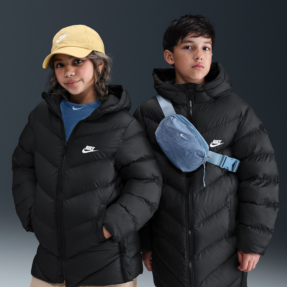 Nike Sportswear All Day Play Older Kids' Therma-FIT Loose-Fit Mid-Length Puffer Jacket