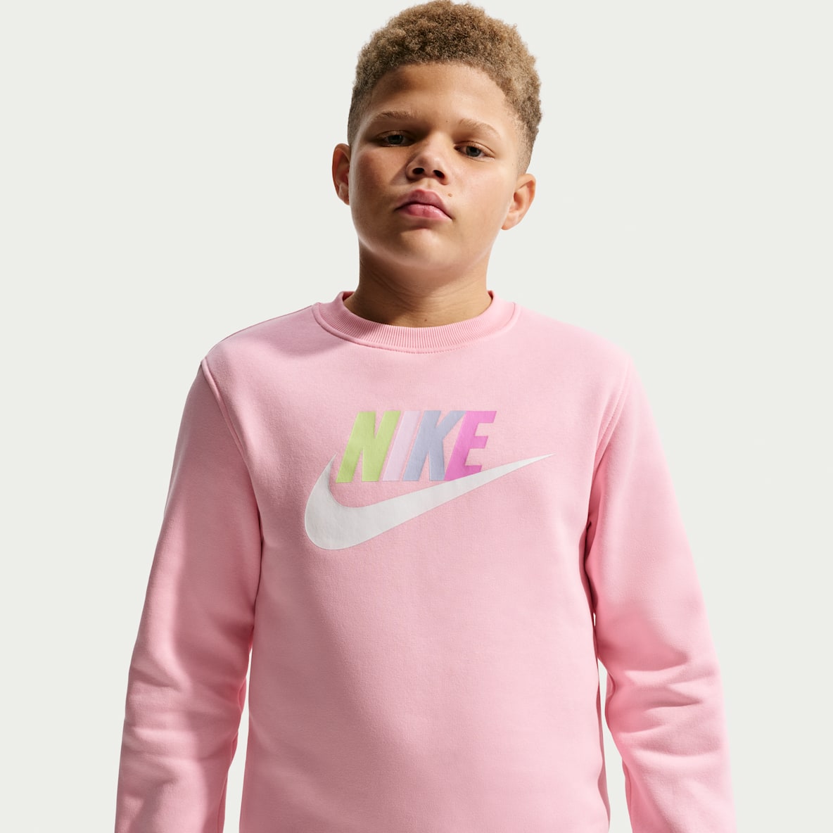 Nike Sportswear Club Fleece Big Kids' Sweatshirt (Extended Size)