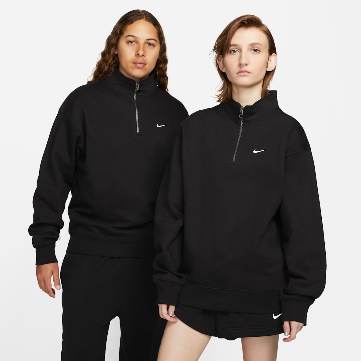 Nike Solo Swoosh Men's Fleece Quarter-Zip Top