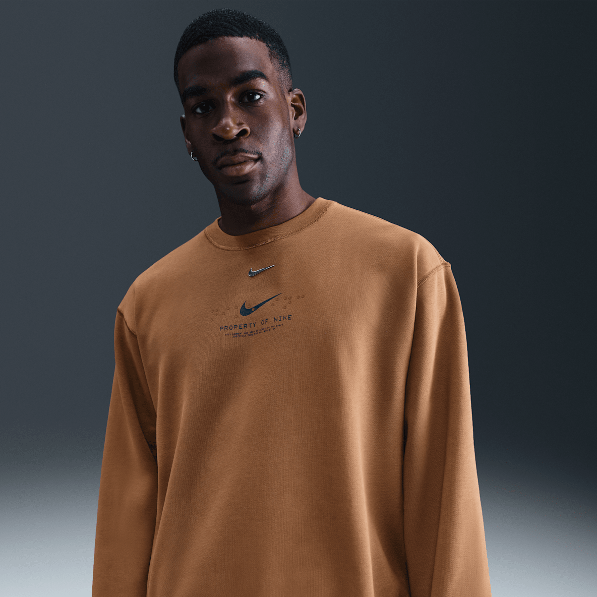 Nike Sportswear Club Sudadera de cuello redondo de tejido Fleece para hombre