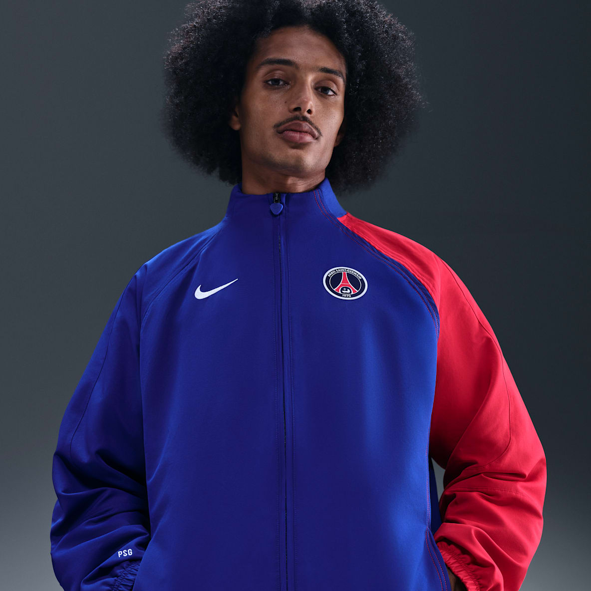 Paris Saint-Germain 2004 Total 90 Reissue Chamarra deportiva de fútbol Nike Replica para hombre
