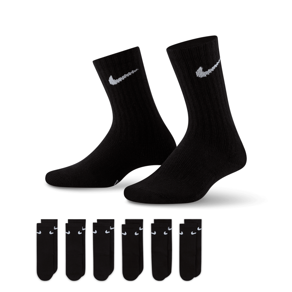 Nike Performance Basics Calcetas Dri-FIT para niños (6 pares)