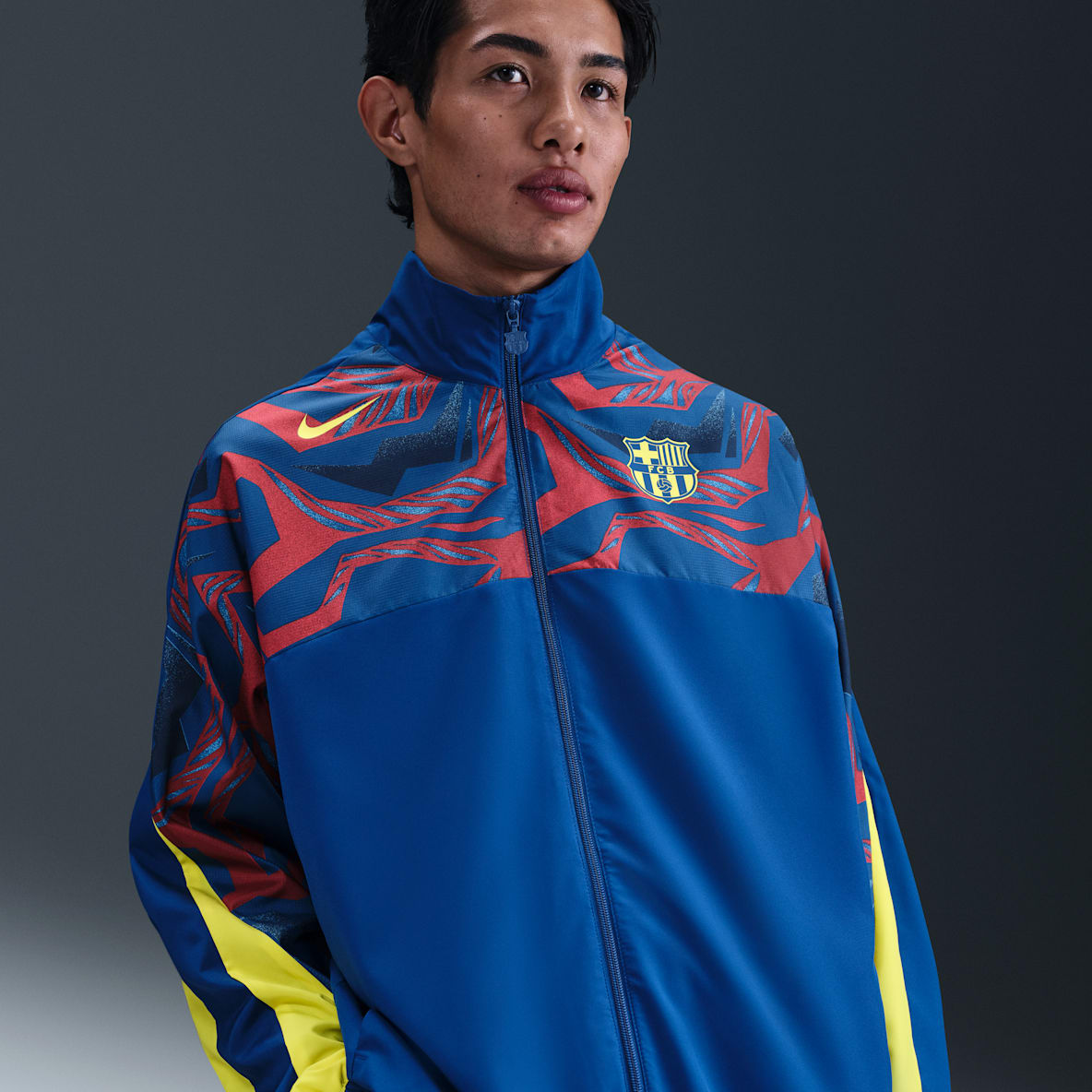 FC Barcelona Starting 5 Fourth Men's Nike Football Woven Jacket