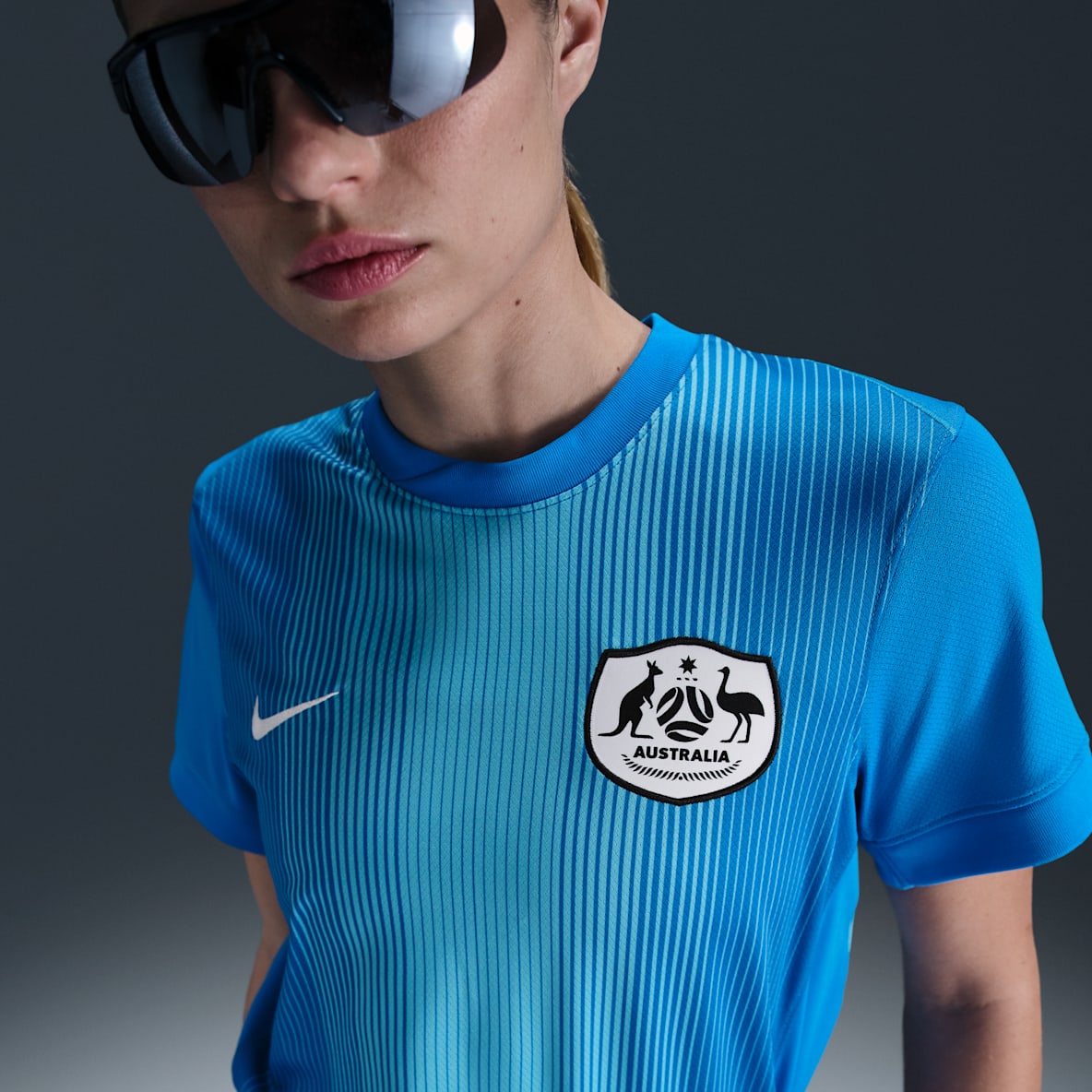 Australia 2025 Stadium Goalkeeper Women's Nike Dri-FIT Football Replica Short-Sleeve Shirt