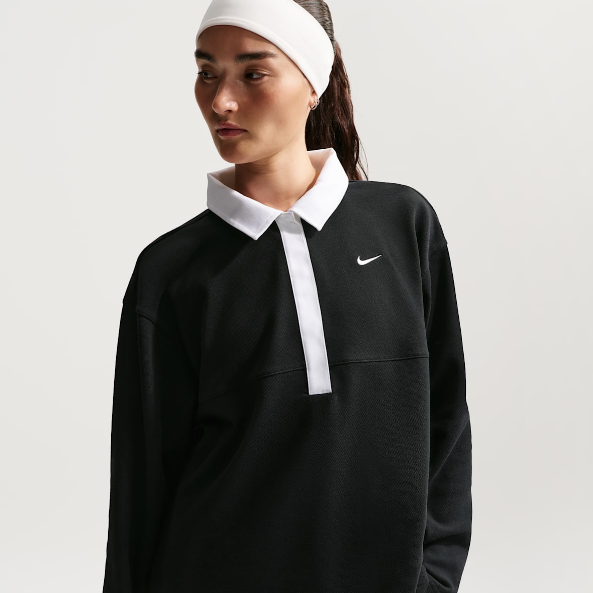 Nike Sportswear Polo oversize à manches longues pour femme