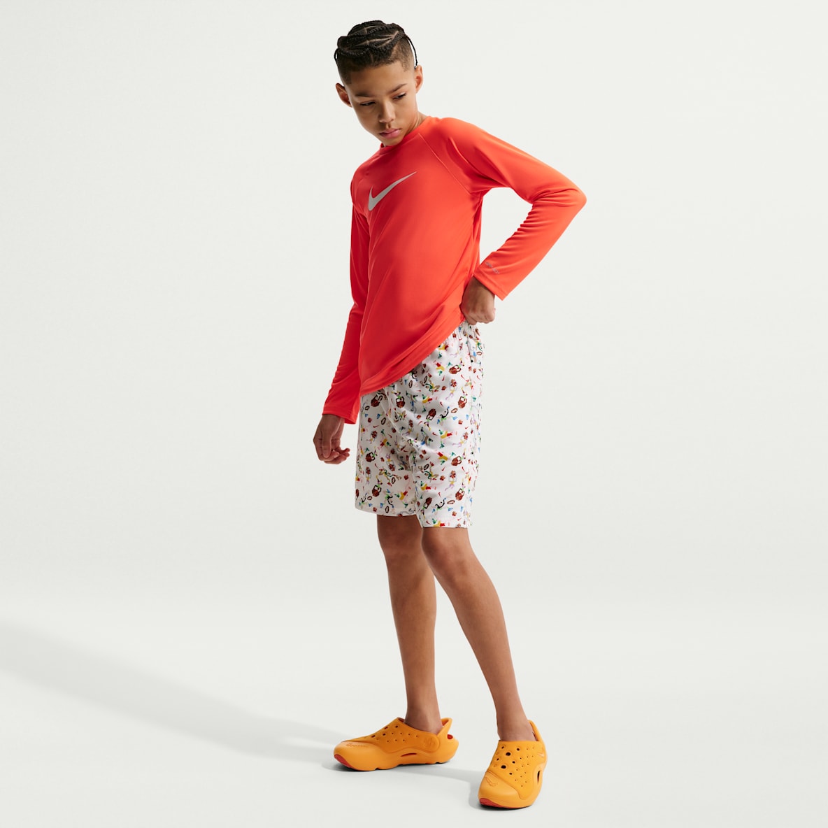 Nike Swim Breaker Big Kids' (Boys') 7" Brief-Lined Volley Short