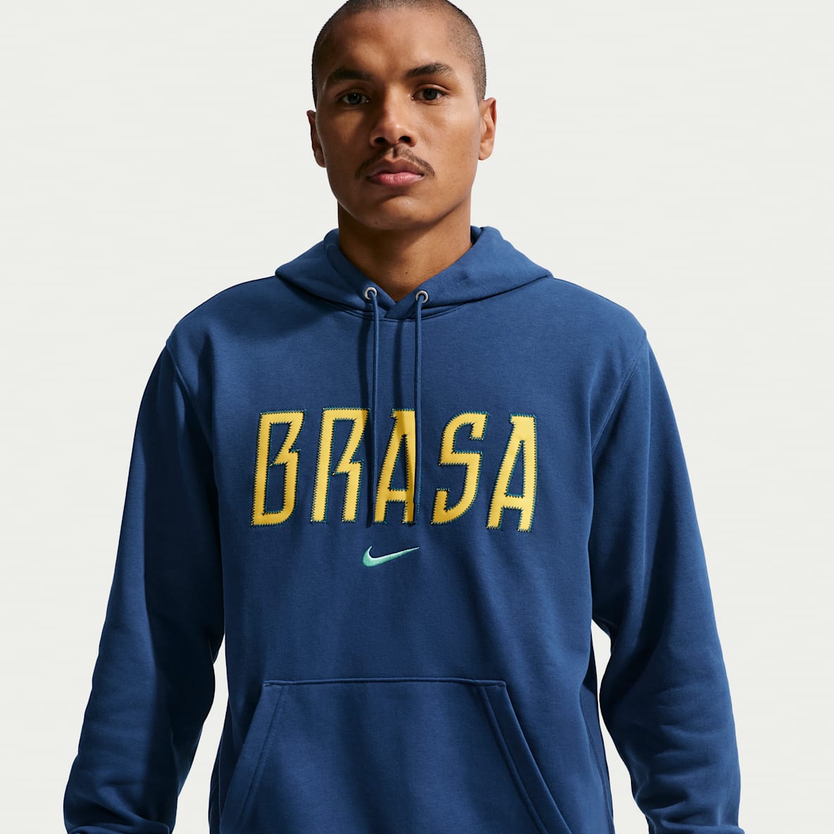 Brazil Club Men's Nike Football French Terry Pullover Hoodie