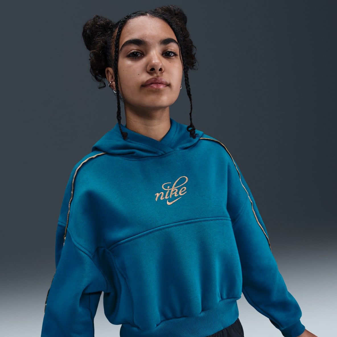 Nike Sportswear Club Fleece Big Kids' (Girls') Boxy Hoodie