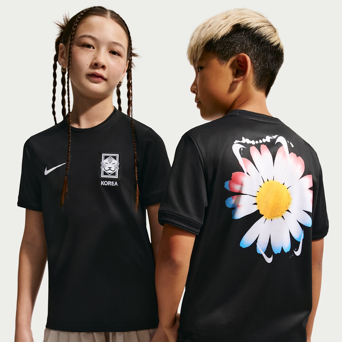 Korea x PEACEMINUSONE Older Kids' Short-Sleeve Football Top