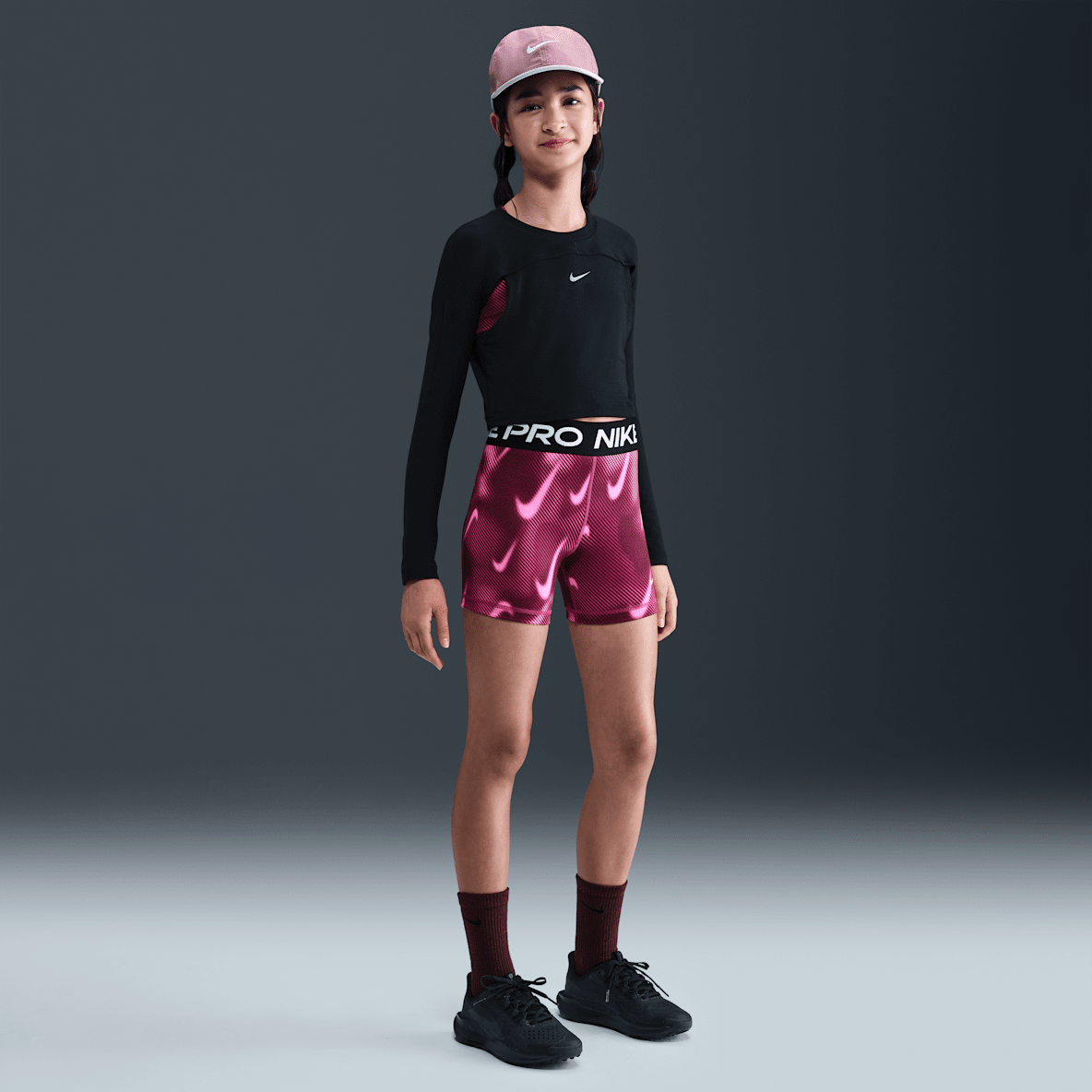 Nike Pro Big Kids' (Girls') Dri-FIT 3" Shorts
