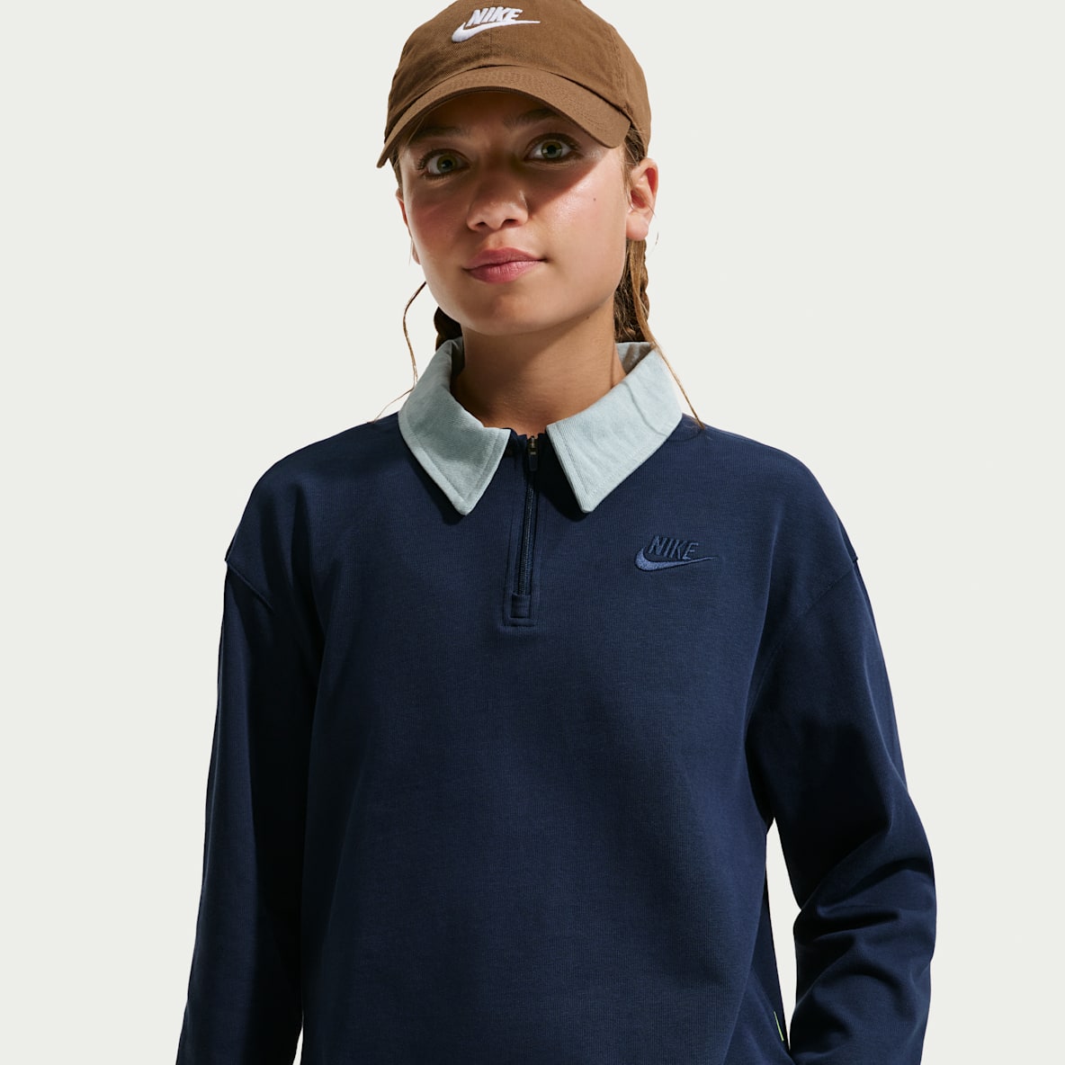 Nike Sportswear Collection Older Kids' (Girls') Long-Sleeve Polo Top