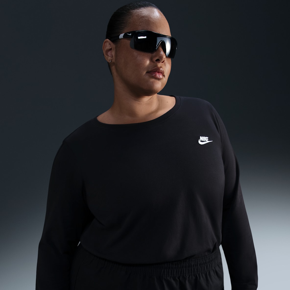 Nike Sportswear Club Women's Long-Sleeve T-Shirt (Plus Size)