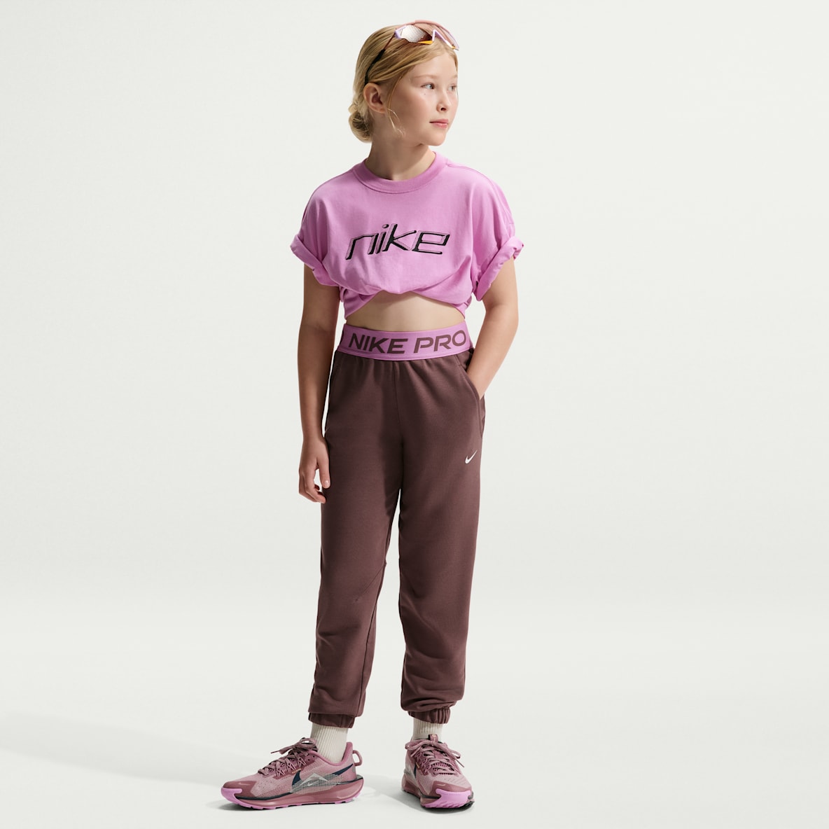 Nike Pro Fleece Older Kids' (Girls') Dri-FIT Joggers