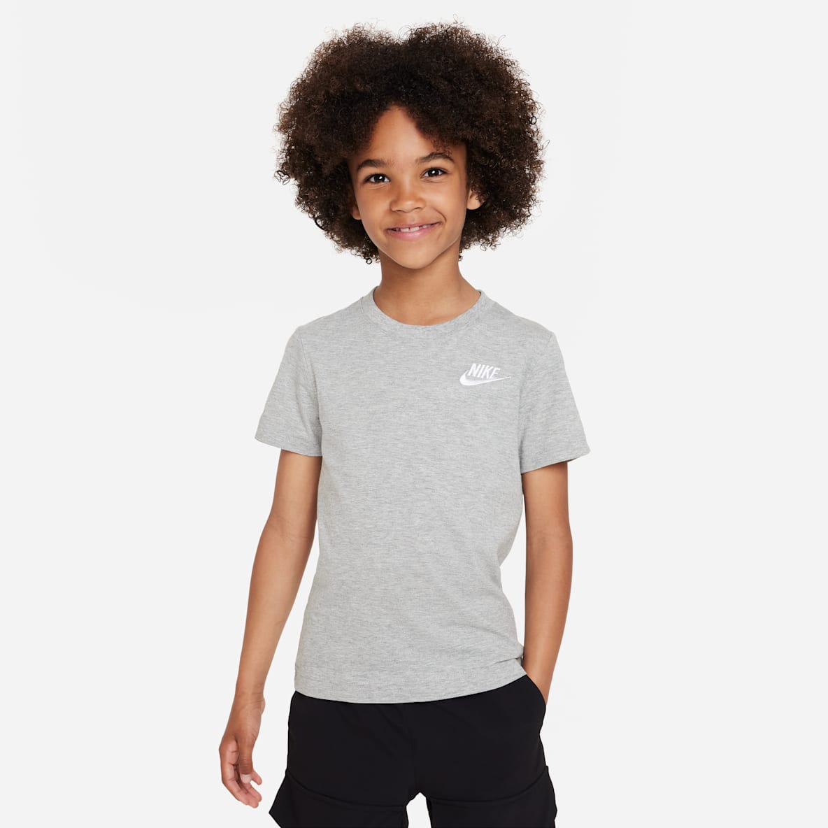 Nike Sportswear Little Kids' Embroidered Futura T-Shirt