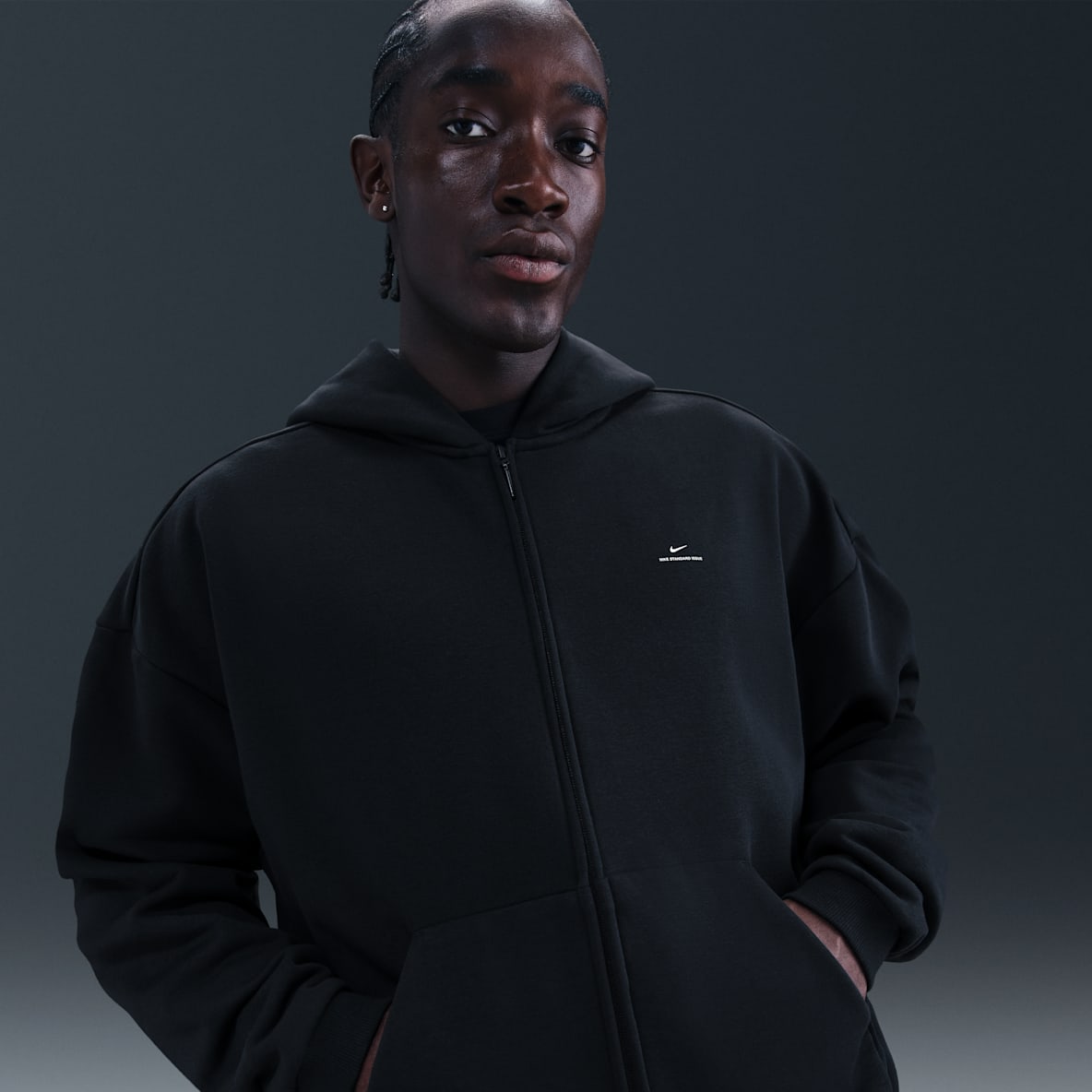 Nike Standard Issue Men's Therma-FIT Full-Zip Basketball Hoodie