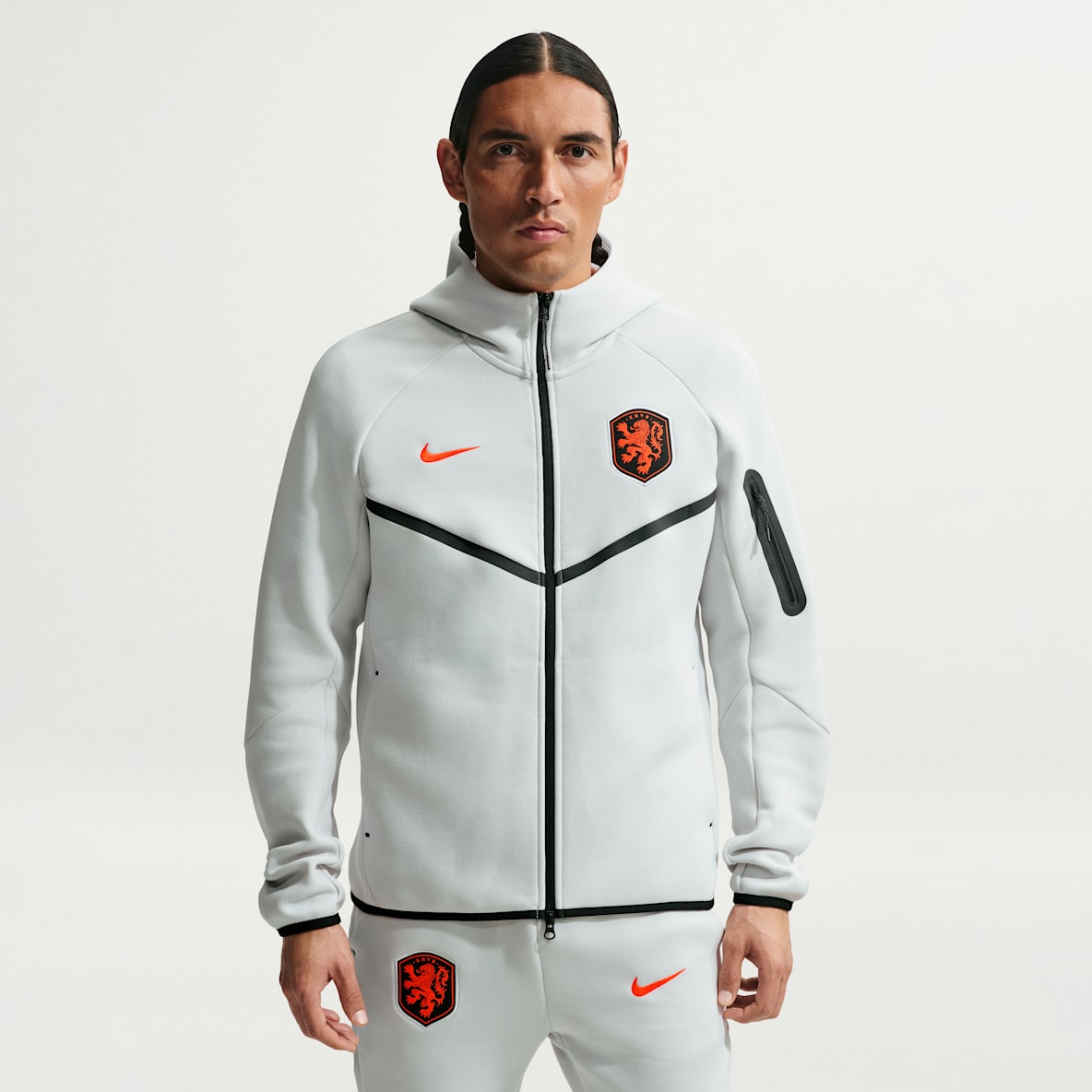 Pays-Bas Tech Fleece Windrunner Sweat à capuche et zip Nike Football pour homme