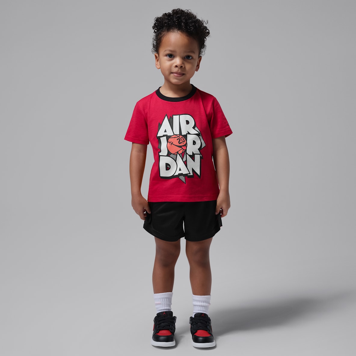 Jordan Conjunto de 2 piezas de shorts de malla Airball infantil