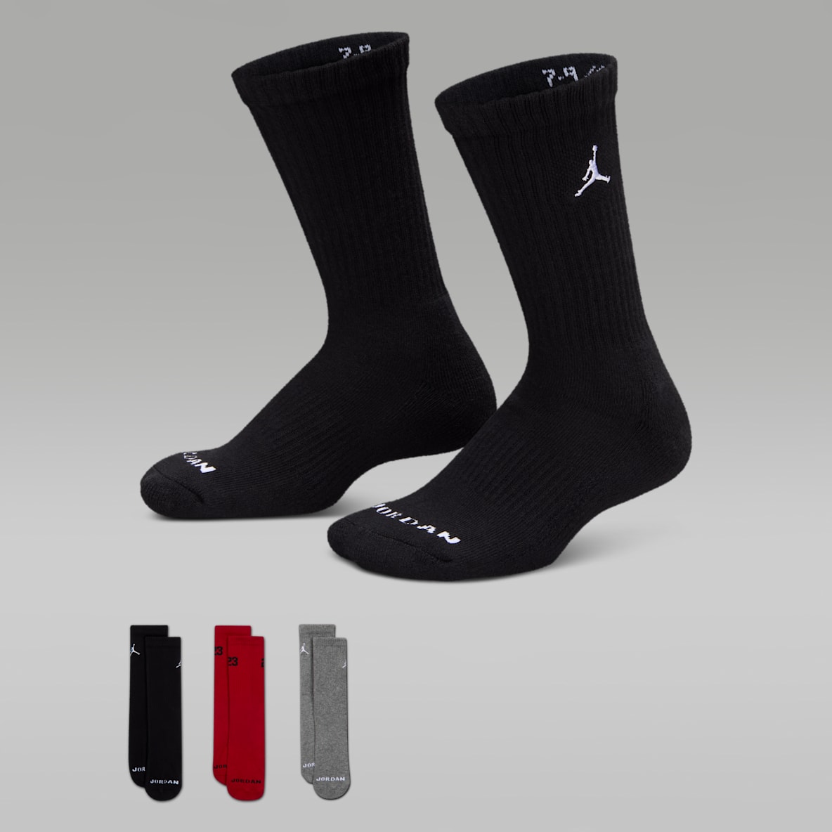 Jordan Calcetas Baseline para niños (3 pares)