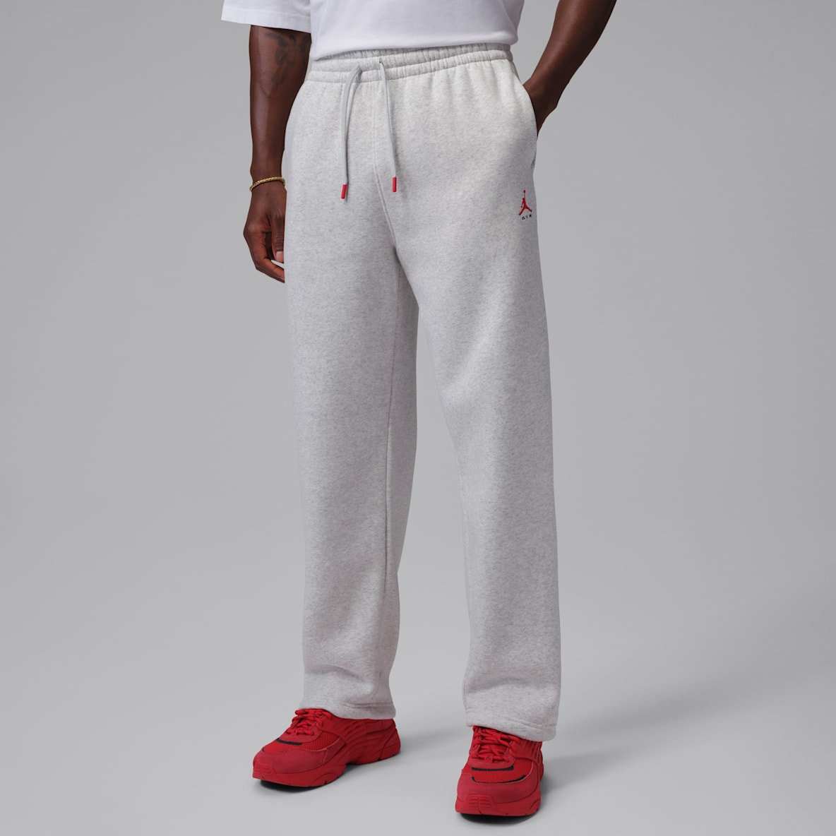 Jordan Brooklyn Men's Statement Fleece Open-Hem Trousers