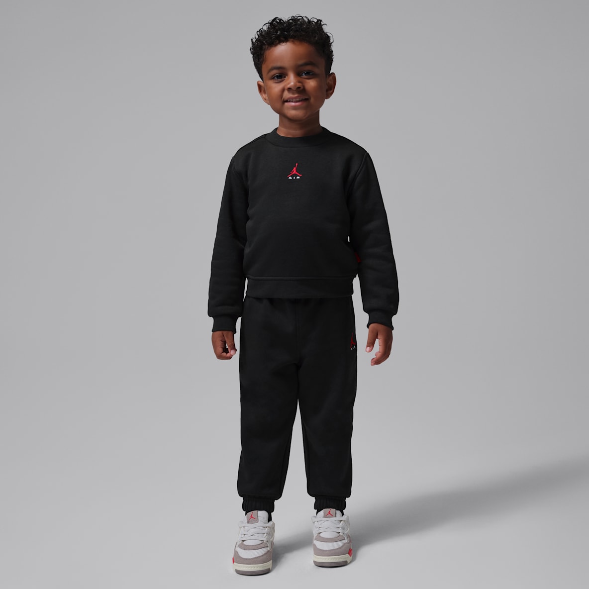 Jordan Brooklyn Fleece Conjunto de 2 piezas con sudadera de cuello redondo infantil