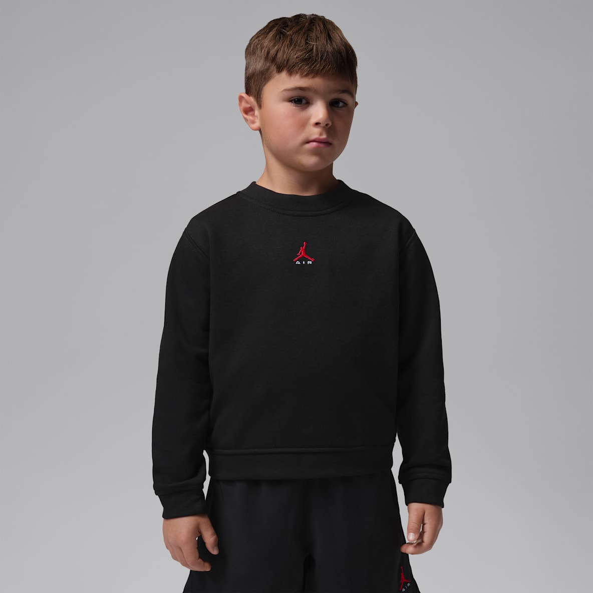 Jordan Crew de French Terry Brooklyn para niños talla pequeña