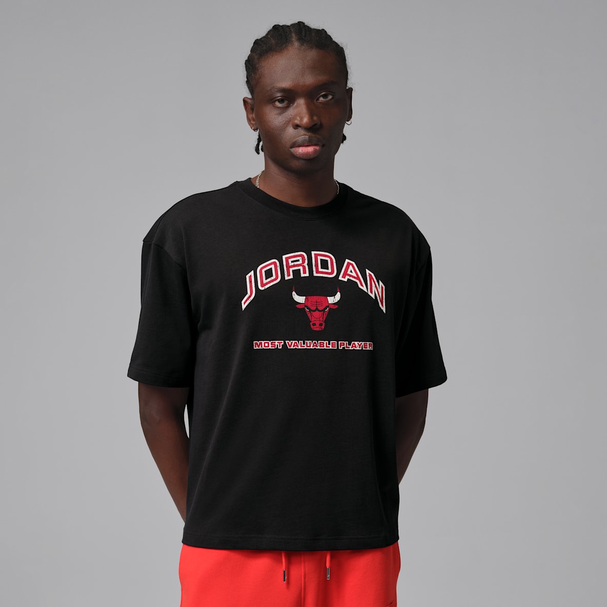 Jordan Flight Essentials Playera con gráfico de corte cuadrado para hombre