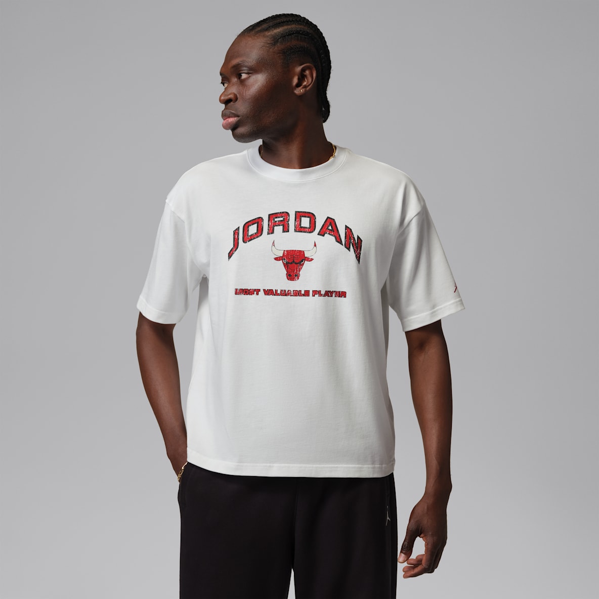 Jordan Flight Essentials Playera con gráfico de corte cuadrado para hombre