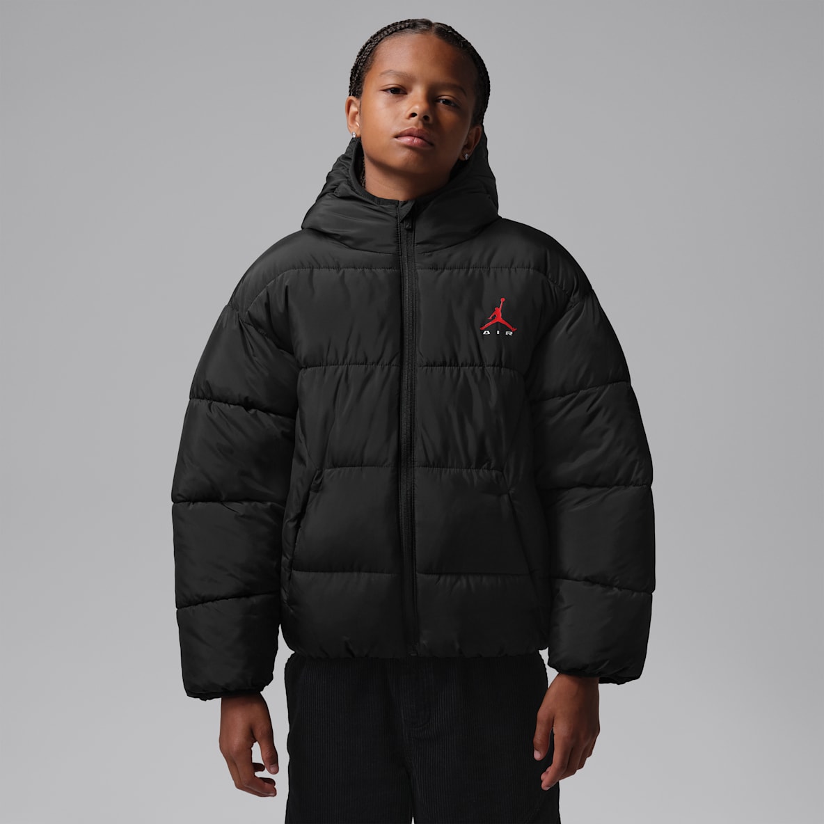 Jordan Chamarra Brooklyn acolchada con gráfico para niños talla grande