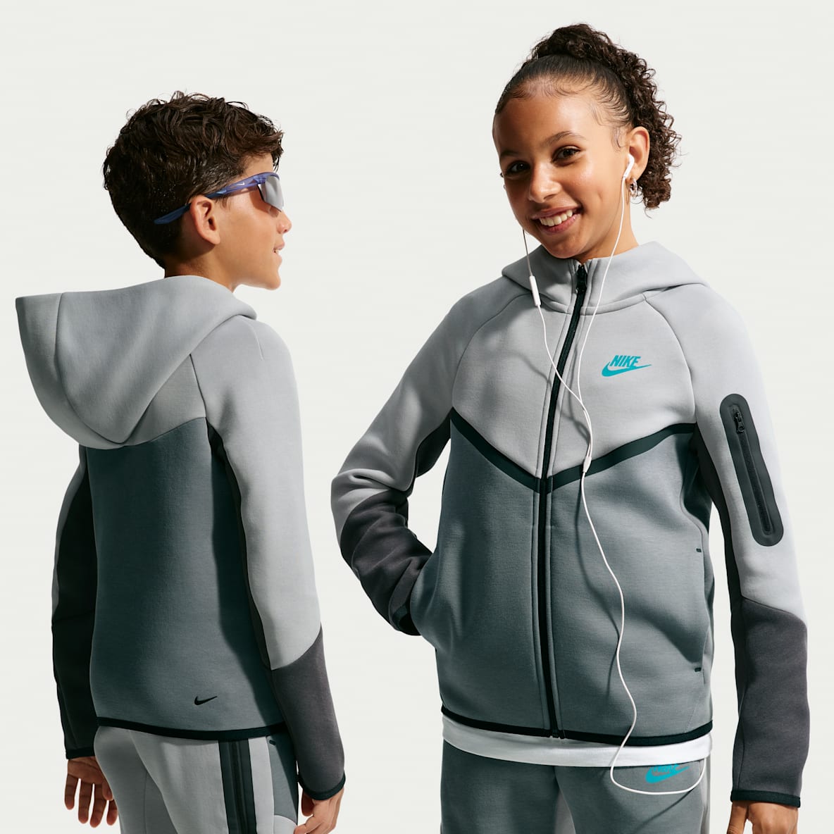 Nike Sportswear Tech Fleece Older Kids' Full-Zip Hoodie