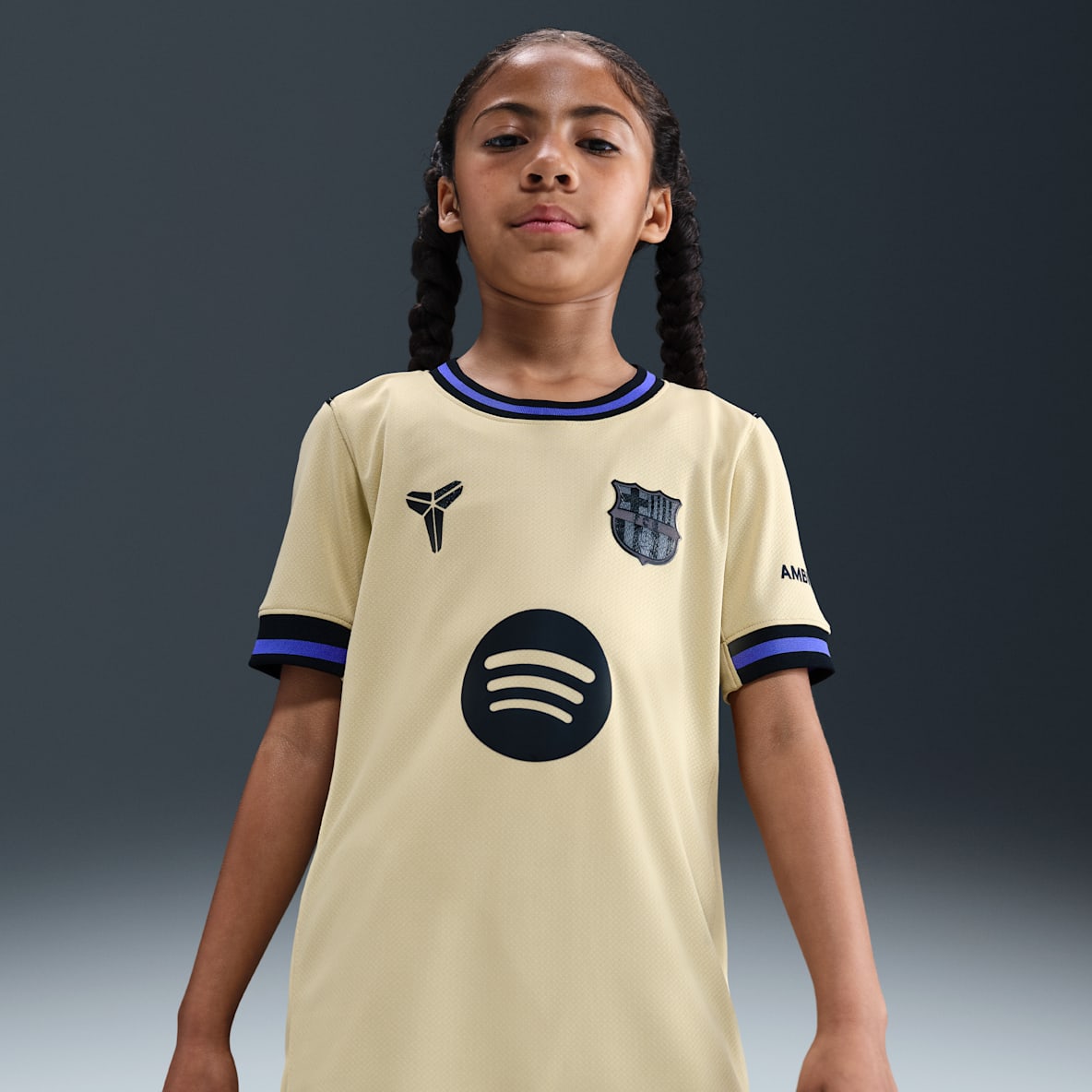 FC Barcelona visitante 2025/26 Stadium Jersey de fútbol Kobe Dri-FIT Replica para niños talla grande