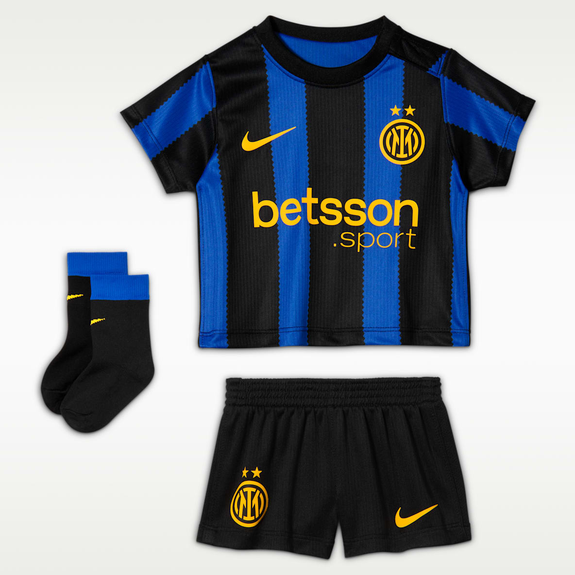 Inter Milan 2026 Stadium Home Baby/Toddler Nike Football Replica 3-Piece Kit
