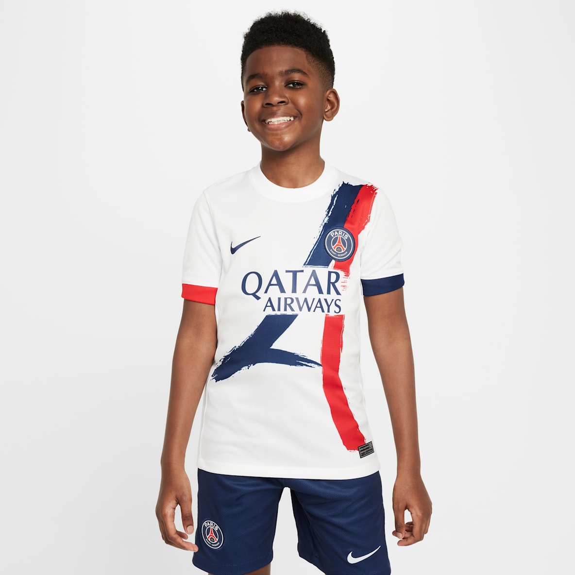 Paris Saint-Germain visitante 2024/25 Stadium Jersey de fútbol Nike Dri-FIT Replica para niños talla grande