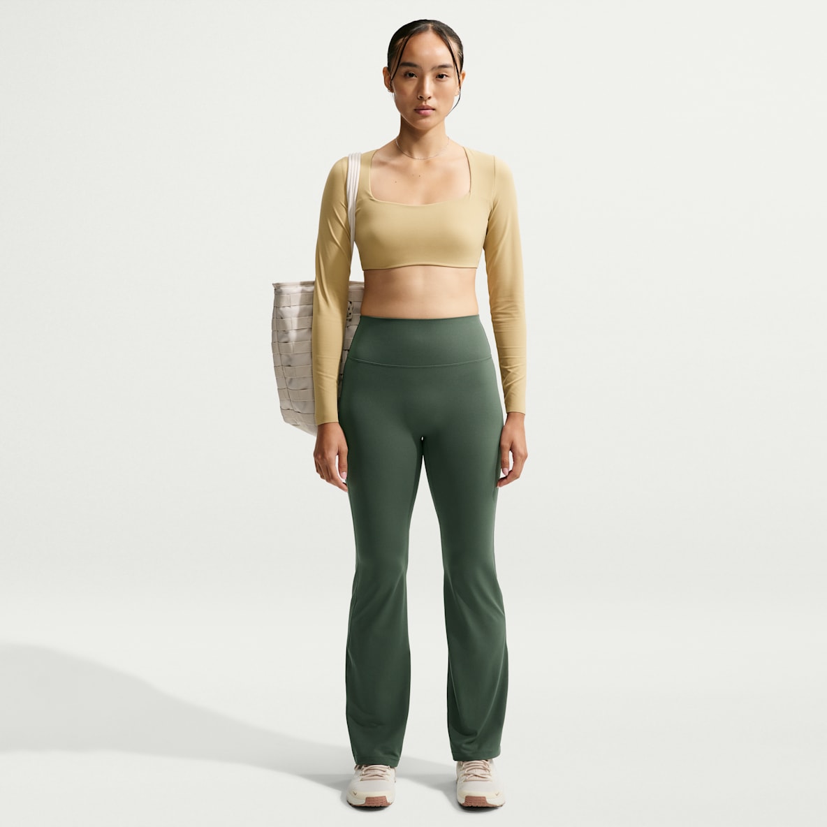 Nike Zenvy Women's High-Waisted Flared Leggings with No Front Seam