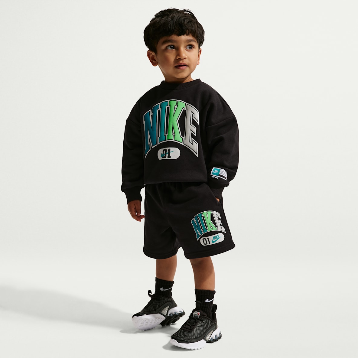 Nike Sportswear Sudadera infantil de cuello redondo de tejido Fleece Multisport