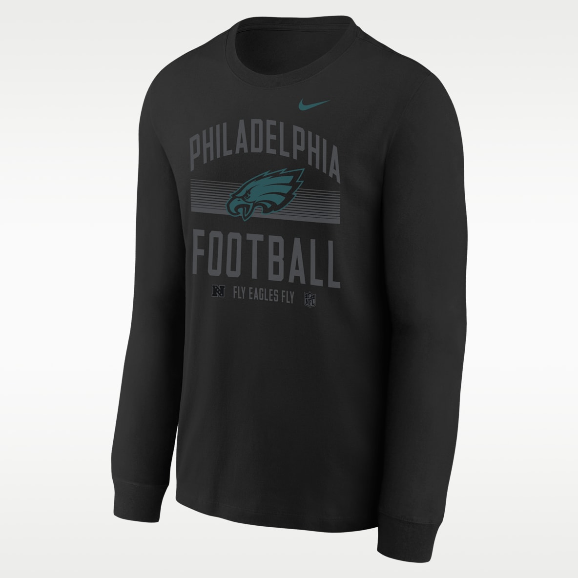 Philadelphia Eagles Hometown Playera de manga larga Nike de la NFL para niños talla grande