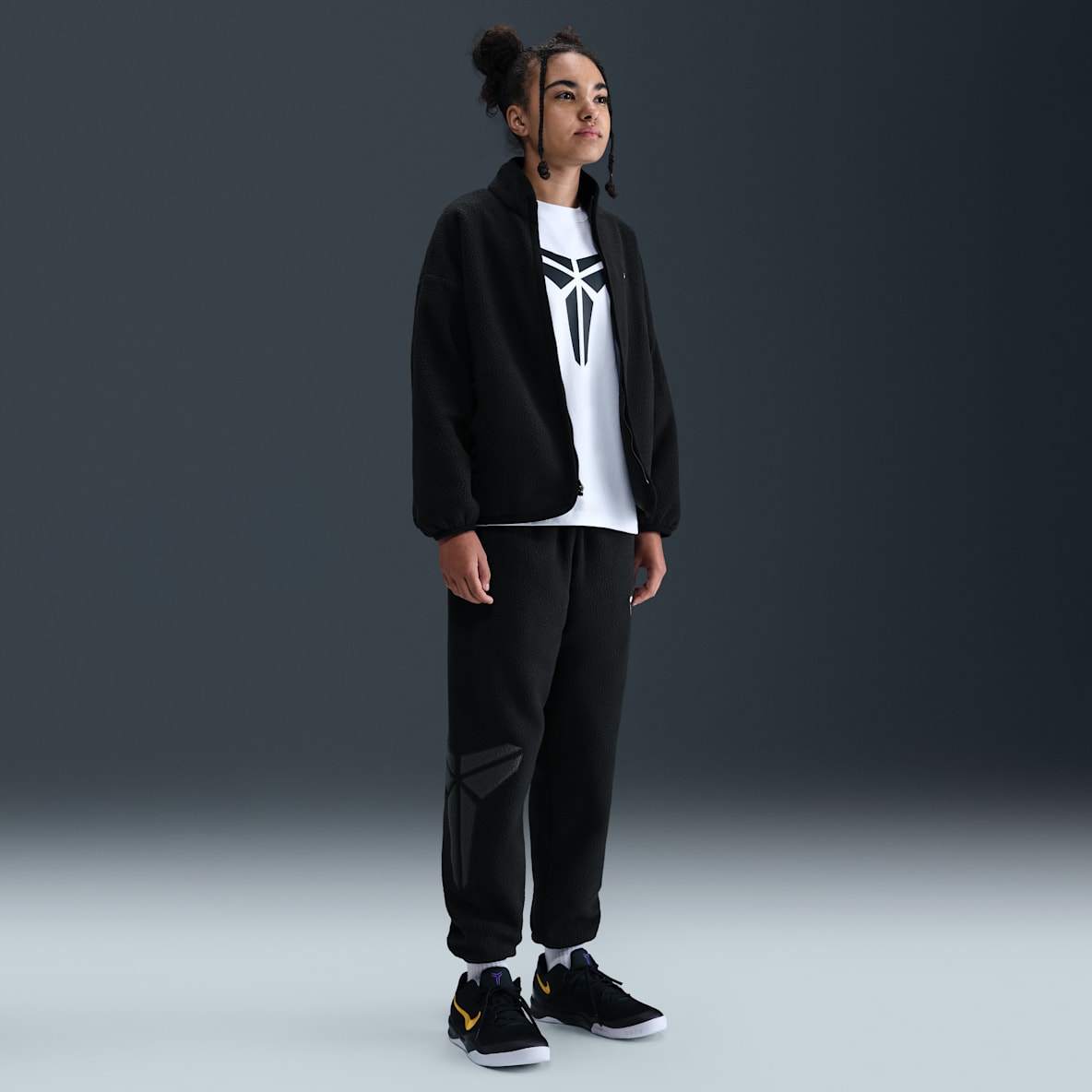 Kobe Pants de básquetbol acondicionados para el invierno para niños talla grande