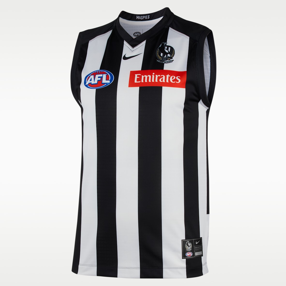 Collingwood F.C. AFL 2026 Stadium Home Nike AFL Replica Jersey