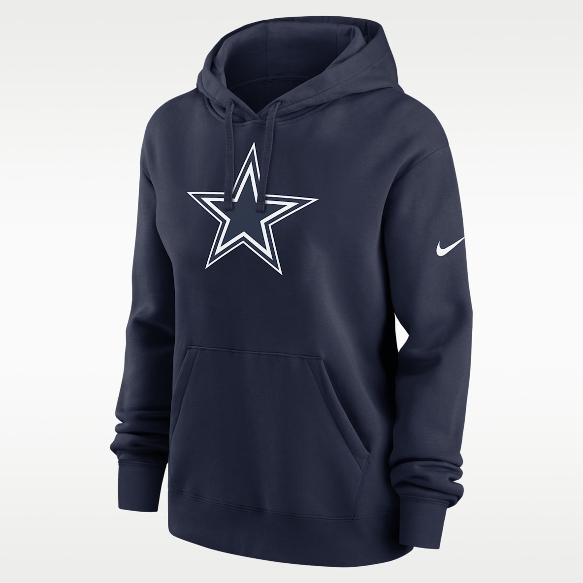 Dallas Cowboys Club Sudadera con gorro sin cierre Nike de la NFL para mujer