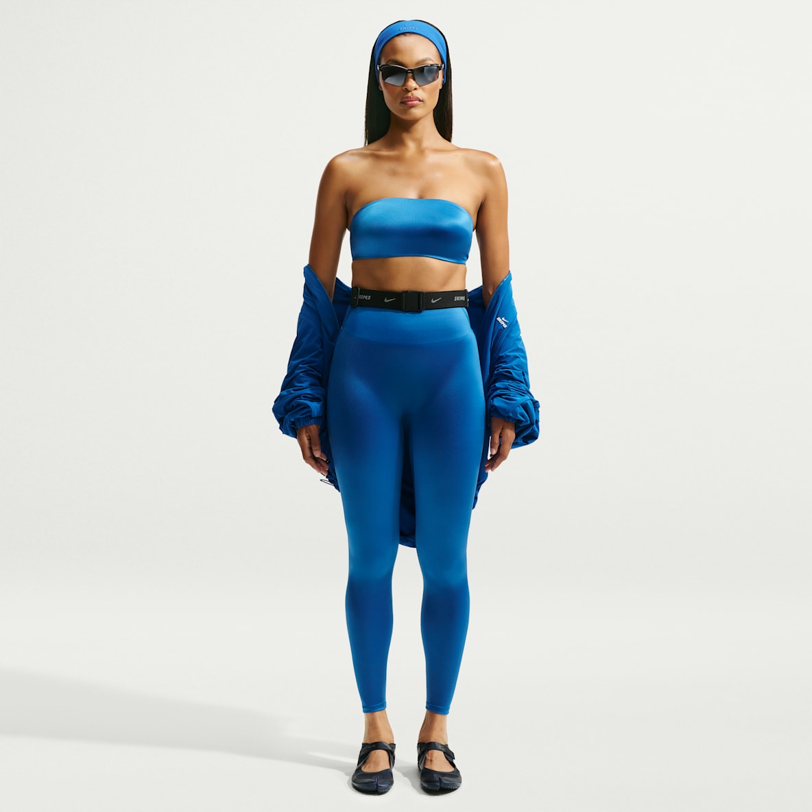 NikeSKIMS Satin Shine Women's High-Waisted Bonded 26" Leggings