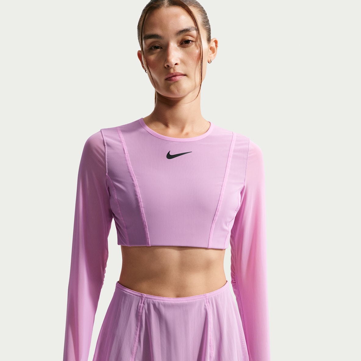 NikeCourt Slam Haut de tennis court à manches longues pour femme