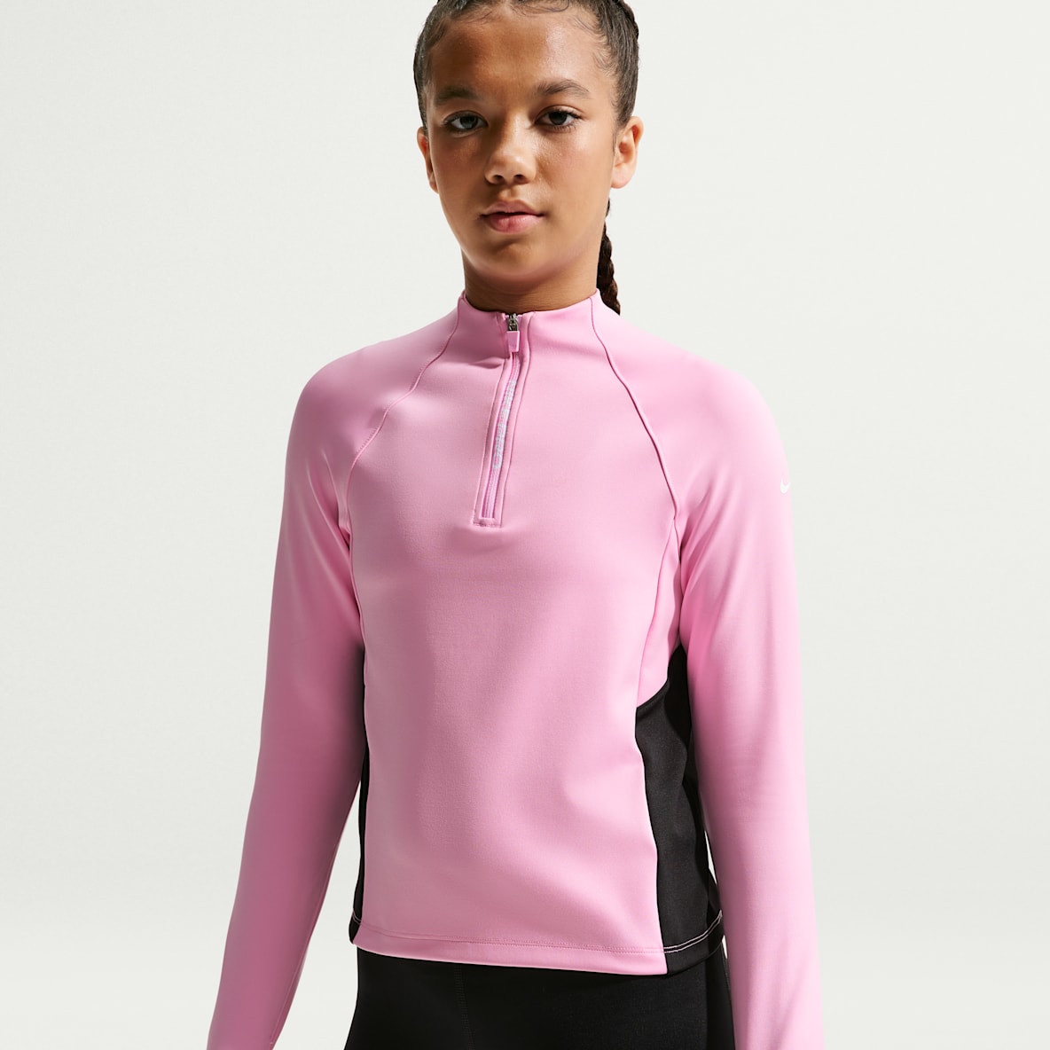 Nike Pro Older Kids' (Girls') Dri-FIT Half-Zip Long Sleeve