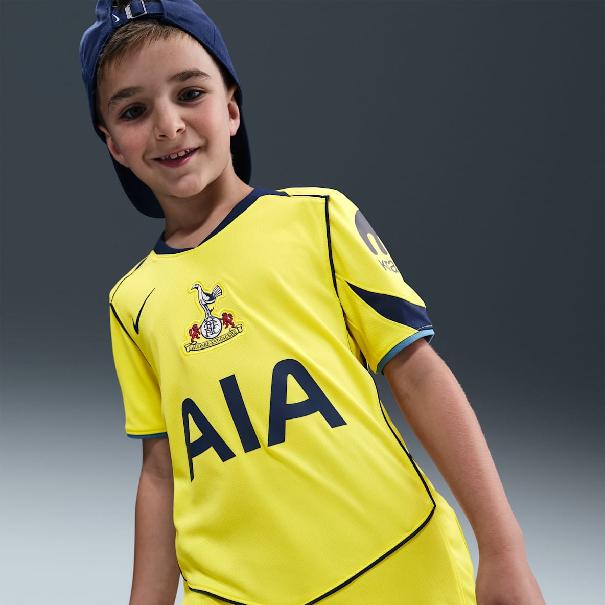 Tottenham Hotspur alternativo 2025/26 Stadium Jersey de fútbol Nike Dri-FIT Total 90 Replica para niños talla grande
