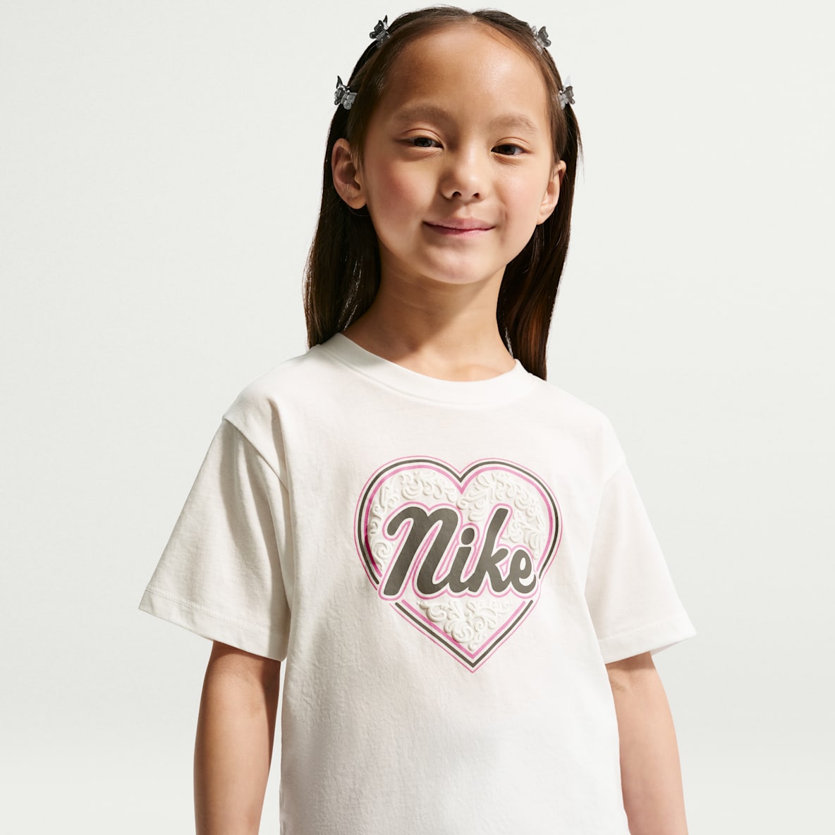 Nike Playera de corte cuadrado Juxta-Girl para niños talla pequeña