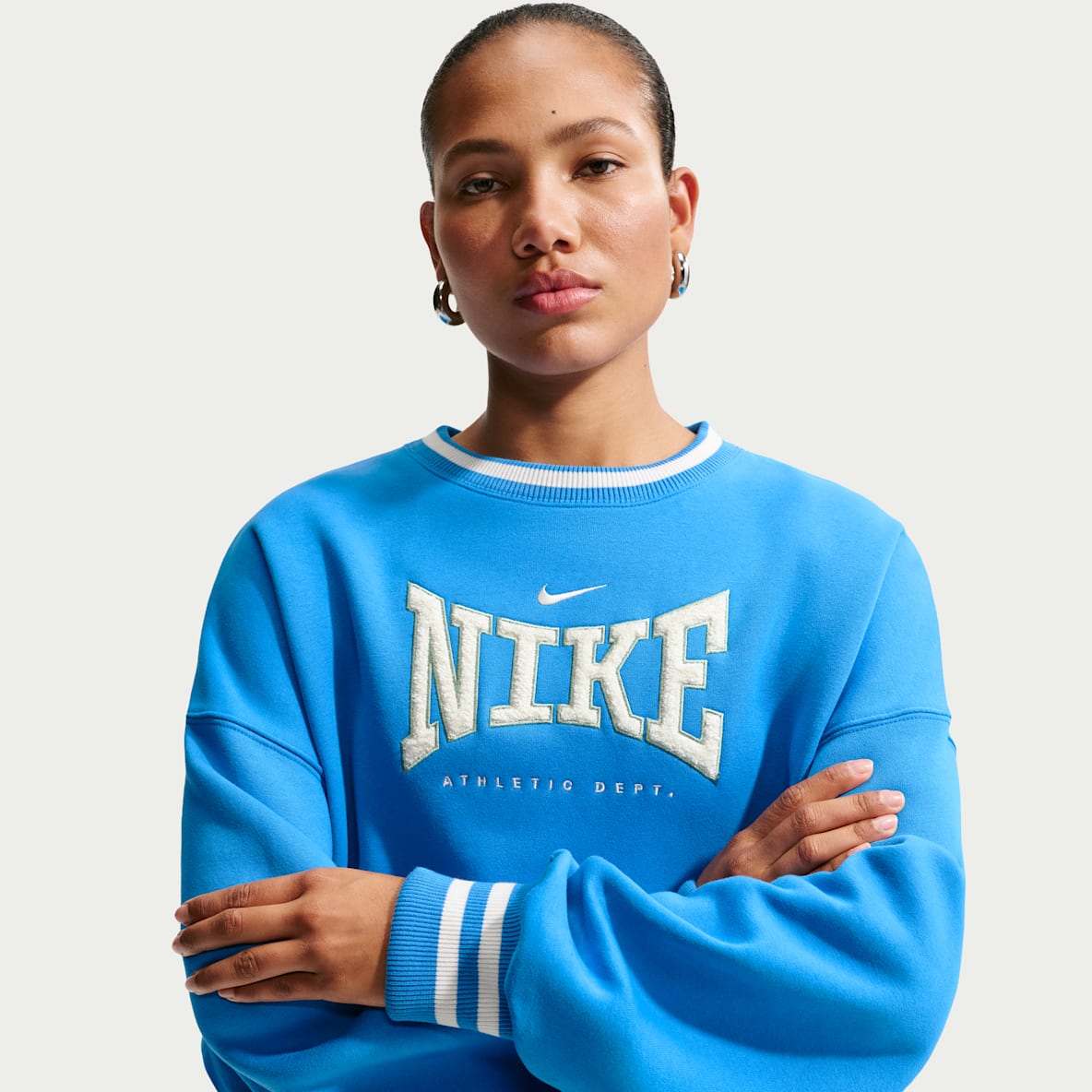 Nike Sportswear Phoenix Fleece Sudadera oversized de cuello redondo para mujer